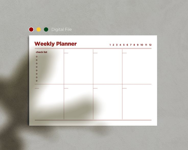 Printable Weekly Planner Weekly Schedule Weekly Agenda Etsy Weekly 