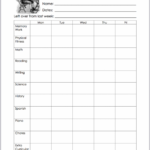 Printable Weekly Planners For Home Or School Homeschool Planner