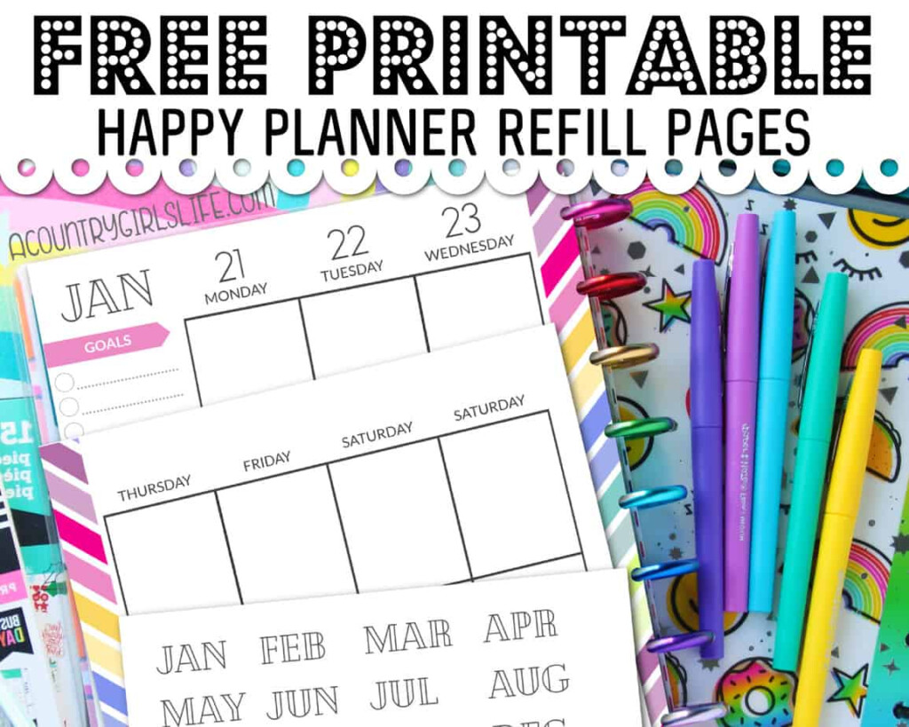 Printable Weight Chart Insert Planner Page Digital Download Happy 