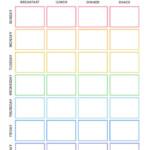 Printables Weekly Meal Planner Template Free Meal Free Weekly Meal