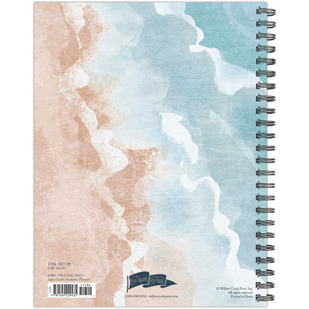 Salty Ocean 2022 2024 Softcover Academic Weekly Planner In 2022 