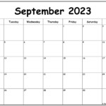 September 2023 Monday Calendar Monday To Sunday