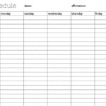 Simple Weekly Schedule Time Blocking Printable Instant Etsy