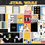 Star Wars Weekly Planner Sticker Kit For Erin Condren Vertical