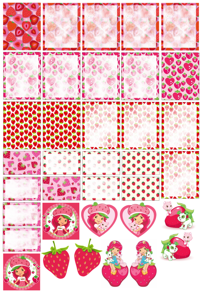 Strawberry Shortcake Inspired Erin Condren HP Free Printable 