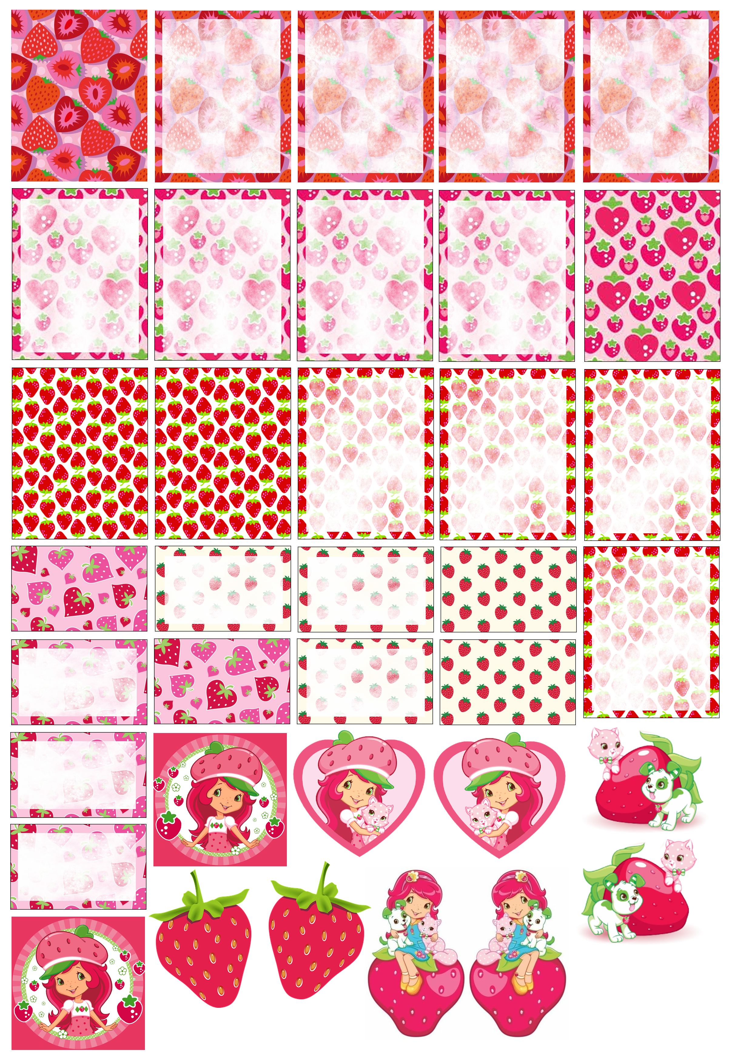 Strawberry Shortcake Inspired Erin Condren HP Free Printable