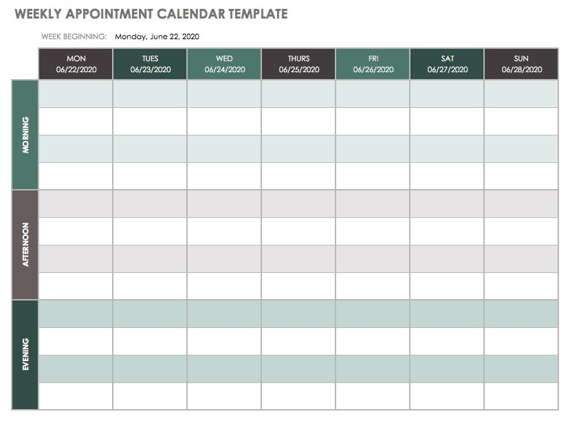 Sunday Through Saturday Calendar Calendar Template Printable Blank 