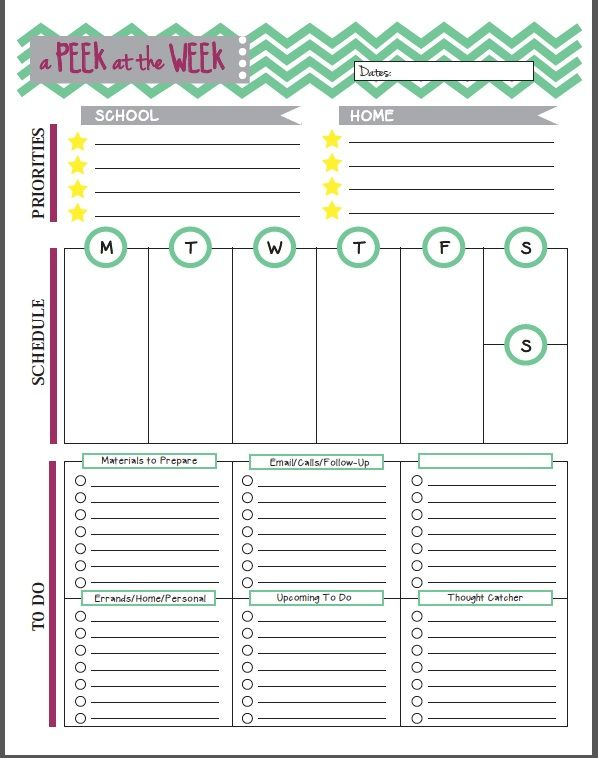 Teacher Planner Teacher Planning Teacher Planner Templates