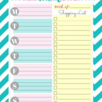 Template Printable Weekly Meal Planner Printable Free Templates