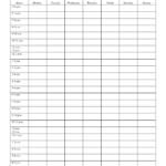 Time Management Weekly Schedule Template Weekly Schedule Printable