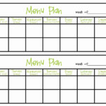 Two Week Meal Planner Template Unique Simply Plicated Menu Planning