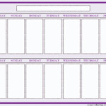 Two Week Schedule Template Example Calendar Printable