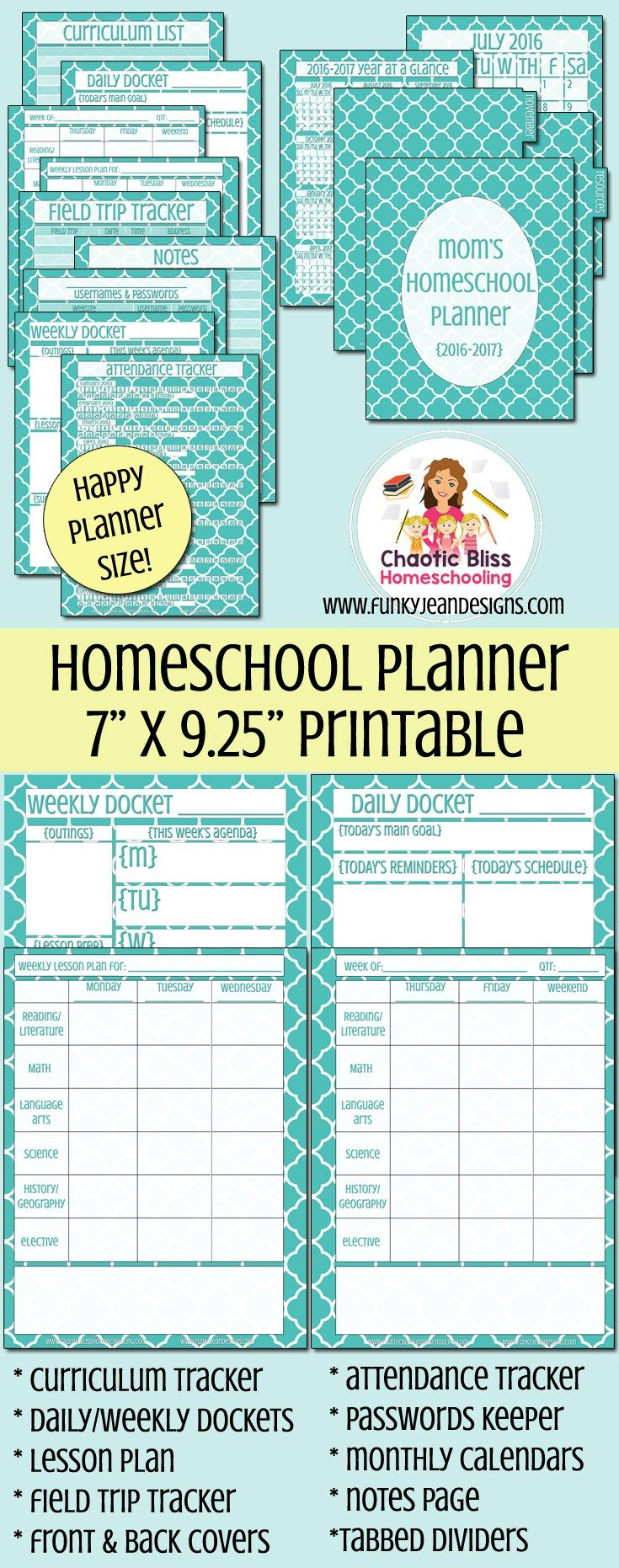 Ultimate Homeschool Planner Printable For Your Happy Planner 