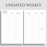 Undated Vertical Weekly Layout With Dot Grid Columns PT Paper