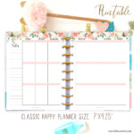 Vertical Weekly Planner Pages Made To Fit Happy Planner Etsy Happy