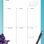 Week At A Glance Download Calendar Printables Free Templates