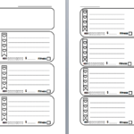 Week On Two Pages Filofax Inserts Printable Hearts Checklist With