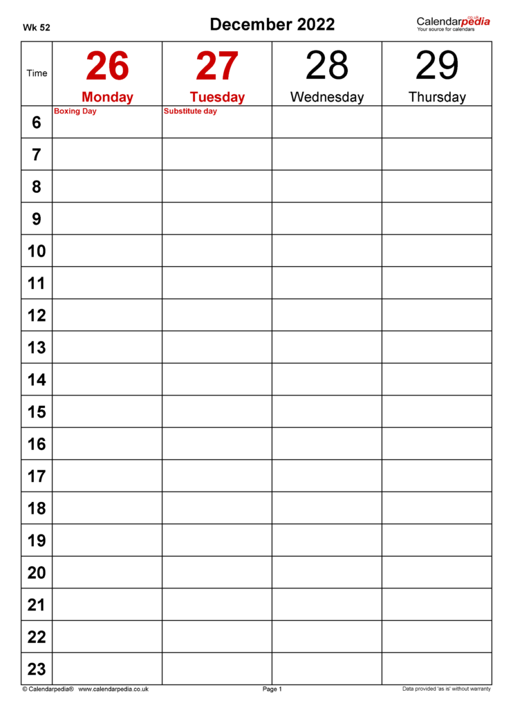 Weekly Calendar 2024 UK Free Printable Templates For Excel