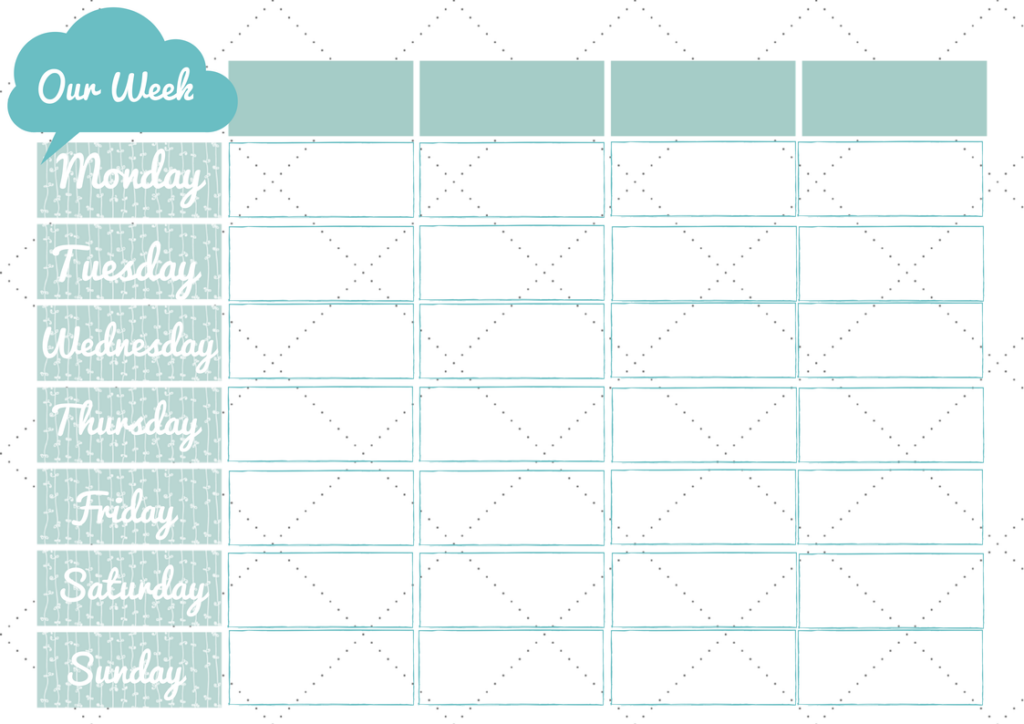 Weekly Family Planner Printable Google Search Weekly Family Planner 