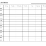 Weekly Hourly Planner How To Create A Weekly Hourly Planner Download