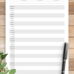 Weekly Hourly Planner Printable Pdf Printable Word Searches