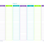 Weekly Hourly Planner Template Business