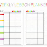 Weekly Lesson Plan Template Printable Printable Free Templates