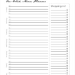 Weekly Meal Planner 10 Free PDF PSD Documents Download