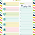 Weekly Meal Planner Free Printable Homemaking Tips Meal Planner