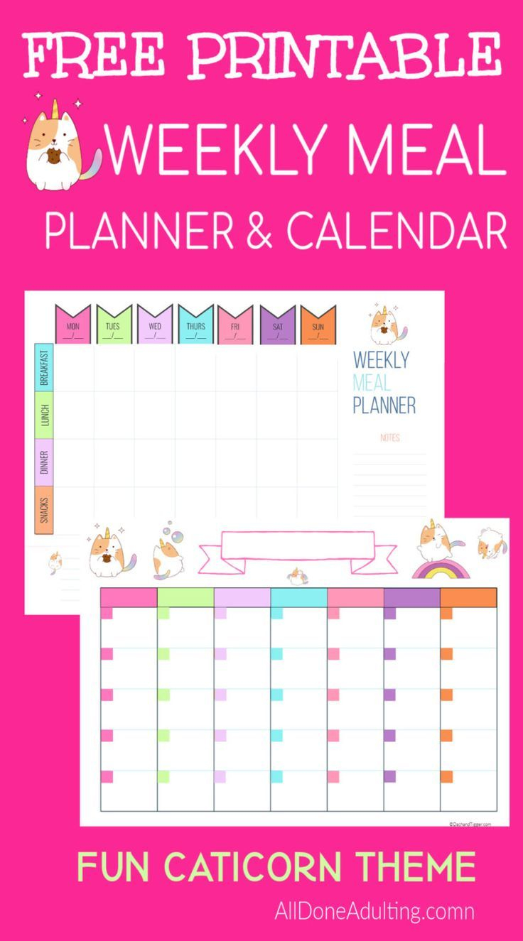 Weekly Meal Planner Free Printable Printables Simple Life Weekly Meal 