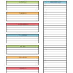 Weekly Meal Planner Template With Grocery List Pdf Best Culinary And Food