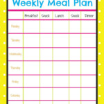 Weekly Menu Planner Weekly Meal Planner Template Weekly Menu