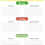 Weekly Mom Planner To Print Out KiddyCharts Shop