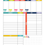 Weekly Overview Student Full Page Student Planner Printable