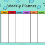 Weekly Planner For Kids Timetable For Kids FREE Printable Shining