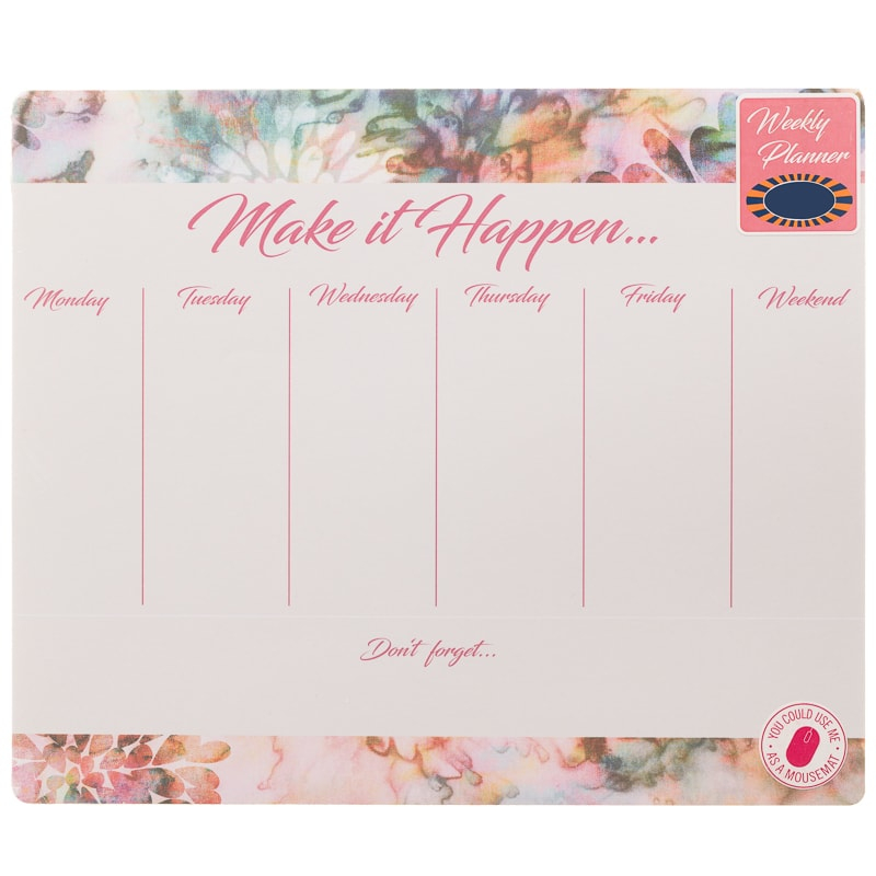 Weekly Planner Pad Floral Stationery B M