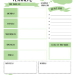 Weekly Planner Page Free Printable Woo Jr Kids Activities