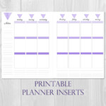 Weekly Planner Printable Erin Condren Style Undated Week On