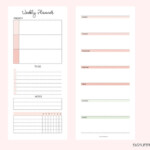 Weekly Planner Printable Half Sheet Happy Planner Happynichi Etsy