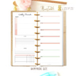 Weekly Planner Printable Half Sheet Happy Planner Happynichi Inserts