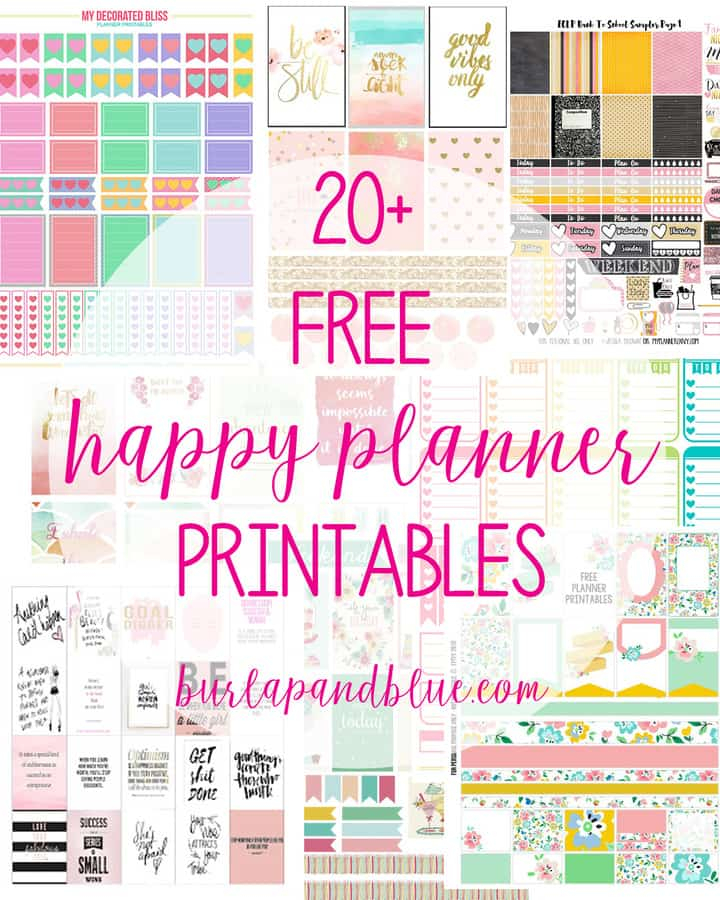 Weekly Planner Printables Free For Your Happy Planner