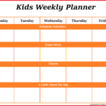 Weekly Planner Template Best Letter Templates