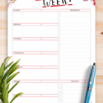 Weekly Planner Template Free Printable Printable Free Templates