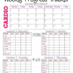 Weekly Progress Tracker Fitness Planner Printable Printable Workouts