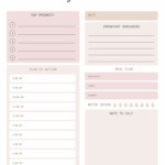 Weekly Schedule Free Printable Daily Planner Template Crownflourmills