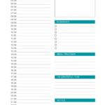 Weekly Schedule Free Printable Daily Planner Template Crownflourmills