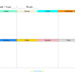 Weekly Schedule Planner Templates WORD EXCEL PDF