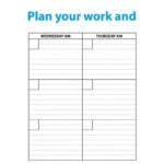 Weekly Schedule Printable Poster Teen Get Up And Go Diaries