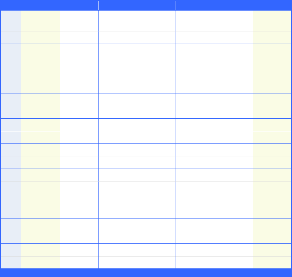 Weekly Schedule Template With 30 Minutes Increment In Word And Pdf Formats