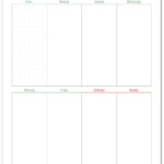 Weekly Single Page Printable Planner Planner Bundle Planner